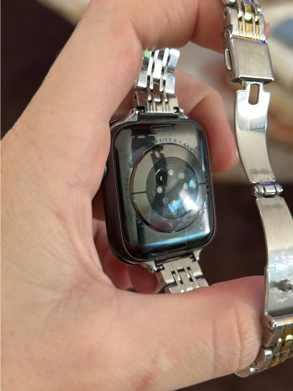 Apple Watch Series 6 with Two-Tone Metal Link Band